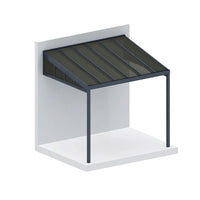 Luxi Living Coastal Patio Cover Quarter Window - angular front view
