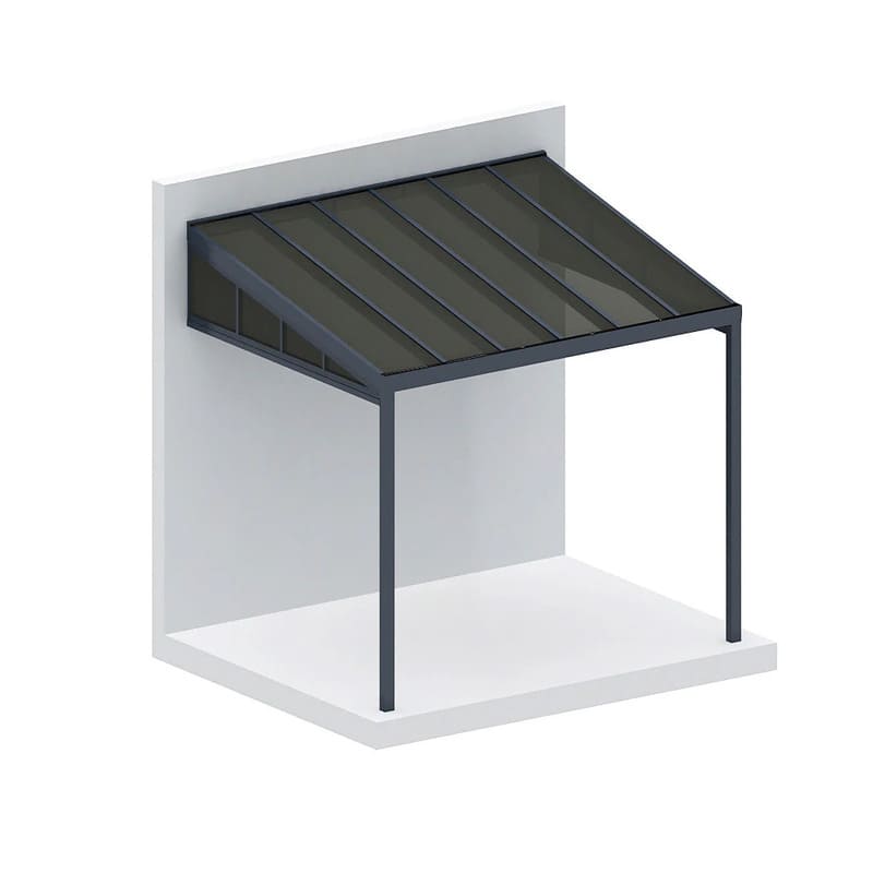 Luxi Living Coastal Patio Cover Quarter Window - angular front view