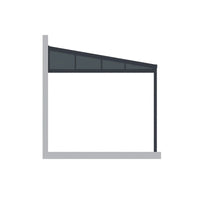 Luxi Living Coastal Patio Cover Quarter Window -side view of coastal patio