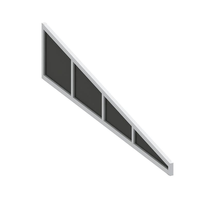 Luxi Living Coastal Patio Cover Quarter Window - White component part
