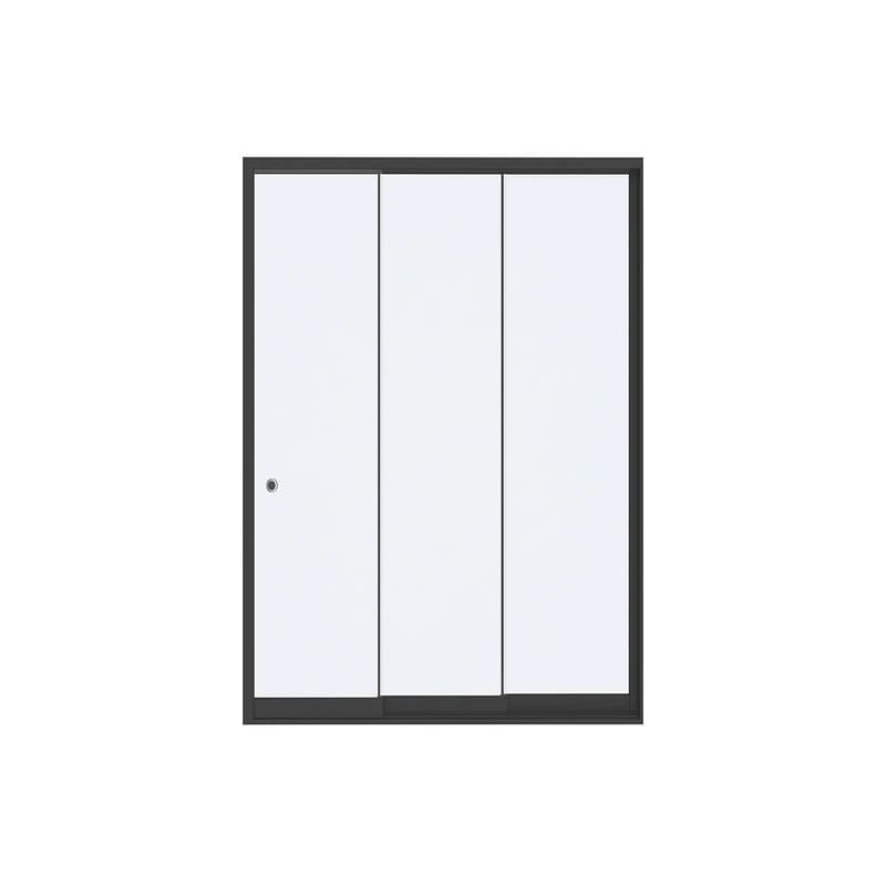 Luxi Living Frameless Glass Sliding Door for Coastal Patio Cover 3-planes