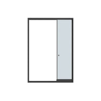 Luxi Living Frameless Glass Sliding Door for Coastal Patio Cover 