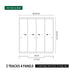 Luxi Living Frameless Glass Sliding Door for Coastal Patio Cover-4m post to wall