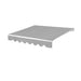 Luxi Living Fuji Manual Retractable Awning - Light Grey Awning on white background.
