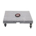 Luxi Living Granite Umbrella Base for 3m Umbrellas – 100kg, frontal  view of the Granite base with dimensions.