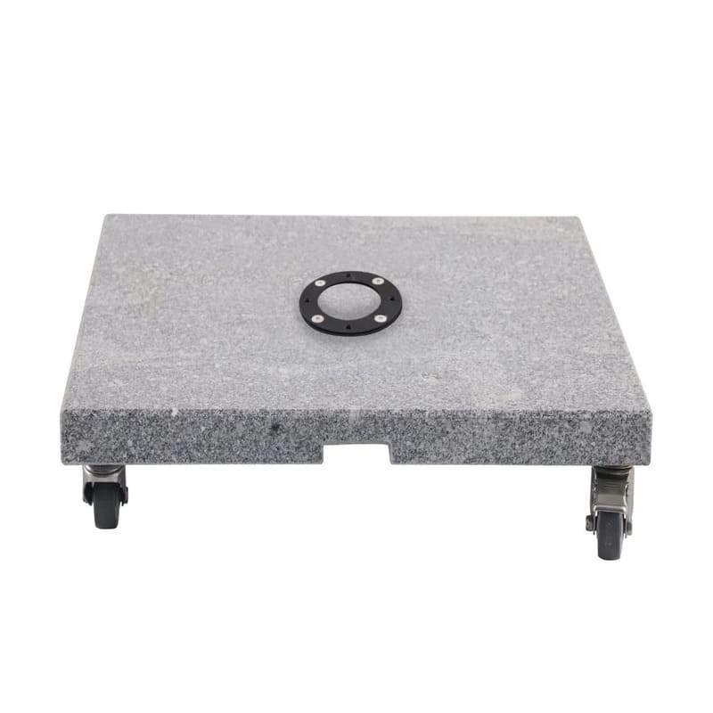 Luxi Living Granite Umbrella Base for 3m Umbrellas – 100kg, frontal view of the Granite base.
