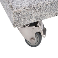 Luxi Living Granite Umbrella Base for 3m Umbrellas – 100kg, Roller for the granite base shown on a white background.