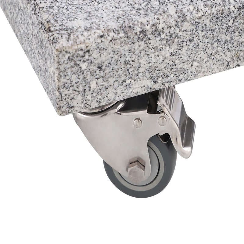 Luxi Living Granite Umbrella Base for 3m Umbrellas – 100kg, Roller for the granite base shown on a white background.