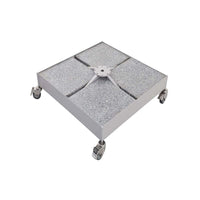 Luxi Living Lyra Granite Umbrella Base for 4m Umbrellas – 209kg, Angular placement of the umbrella base.