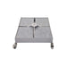 Luxi Living Lyra Granite Umbrella Base for 4m Umbrellas – 209kg - Frontal view of the base on a white background.