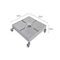 Luxi Living Lyra Granite Umbrella Base for 4m Umbrellas – 209kg - dimensions of the umbrella base