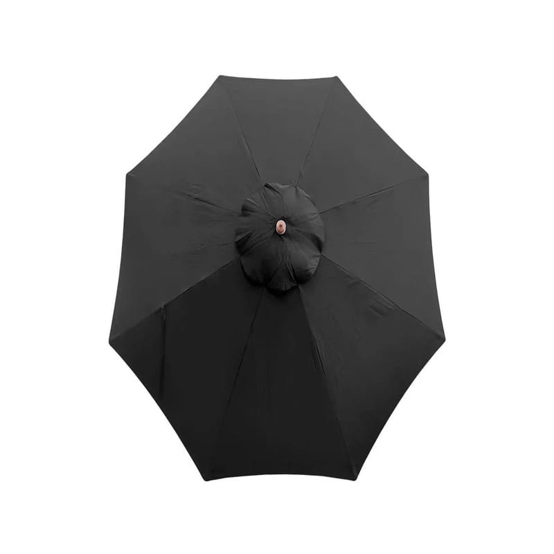 Luxi Living Nile 2.7m Round Market Umbrella - opened umbrella on white background.