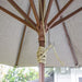 Luxi Living Nile 2.7m Round Market Umbrella - ropes underneath umbrella 