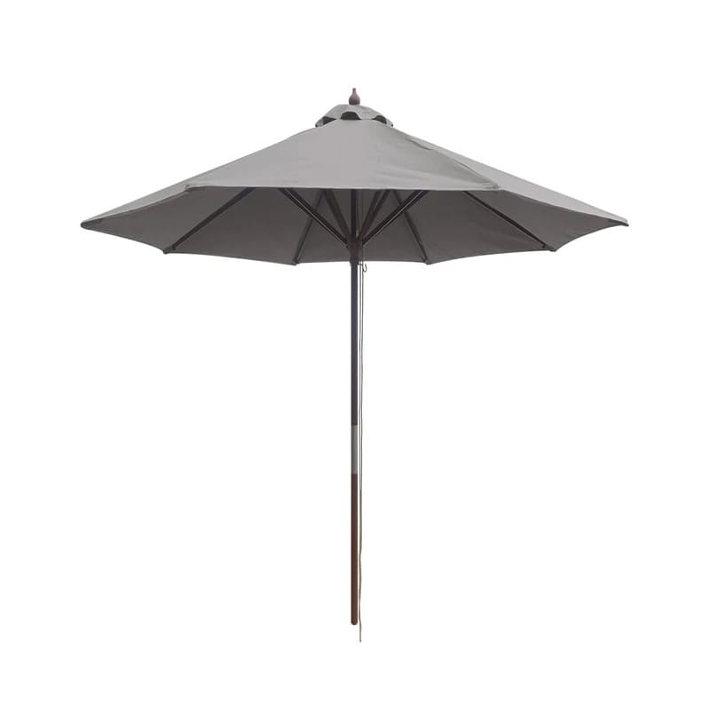 Luxi Living Nile 2.7m Round Market Umbrella-taupe umbrella on white background