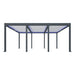 Luxi Living Pacific Motorised Freestanding Louvre Roof Aluminium Pergola - charcoal/white extra large pergola