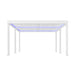 Luxi Living Pacific Motorised Freestanding Louvre Roof Aluminium Pergola-Large white pergola on a white background