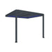Luxi Living Pacific Motorised Wall Mounted Louvre Roof Aluminium Pergola - charcoal pergola on a white bg