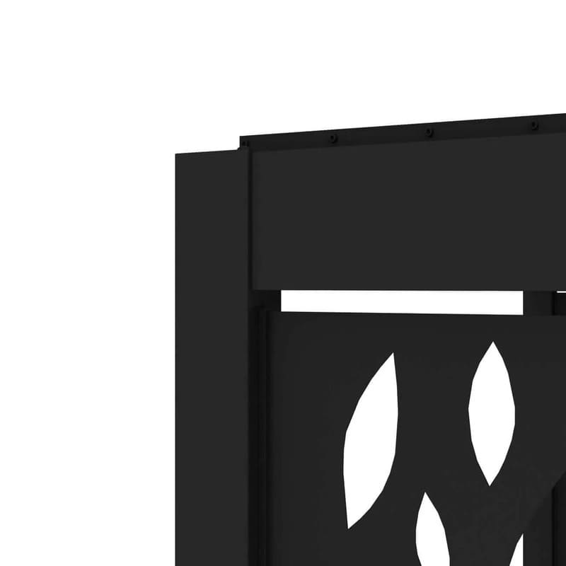 Luxi Living Patterned Privacy Panel for Tasman Wall Mounted Pergola - Angle of the pergola.