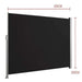 Luxi Living Retractable Side Awning & Privacy Screen 2m X 4m-black awning dimensions