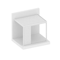 Luxi Living Shutter Sliding Door for Baltic Wall Mounted Pergola - White Pergola