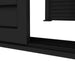 Luxi Living Shutter Sliding Door for Caribbean Wall Mounted Pergola- Black pergola Slider