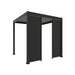Luxi Living Shutter Wall for Atlantic and Caribbean Freestanding Pergola charcoal colour