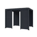 Luxi Living Shutter Wall for Baltic Freestanding Pergola - Charcoal perogla on white bg