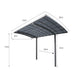 Luxi Living Cantilever Patio Cover 550x 280 x 316cm - Cantilever carport dimensions.