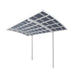 Luxi Living Cantilever Patio Cover 550x 280 x 316cm - Left facing White carport on a white background