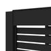 Luxi Living Slatted Privacy Wall for Baltic Wall Mounted Pergola - section of the charcoal pergola