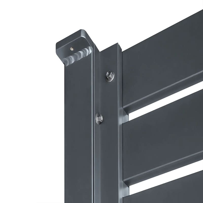 Luxi Living Slatted Privacy Wall for Tasman Freestanding Pergola - base plate with hole.