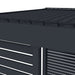 Luxi Living Slatted Privacy Wall for Tasman Freestanding Pergola - top view of pergola.