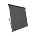 Luxi Living Solaris Motorised Retractable Drop-Arm Window Awning-Dark grey fabric and dark grey frame.