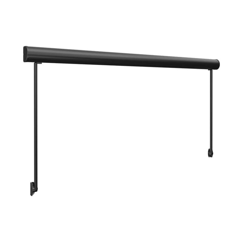 Luxi Living Solaris Motorised Retractable Drop-Arm Window Awning-Dark grey awning fullview