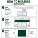 Luxi Living Solaris Motorised Retractable Drop-Arm Window Awning-Measurement directions