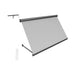 Luxi Living Solaris Motorised Retractable Drop-Arm Window Awning-Light Grey dark grey with remote.