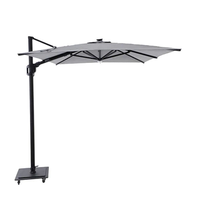 luxi-living-steel-umbrella-base-for-3m-umbrellas-100kg, ; Umbrella attached to base
