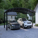 Luxi Living Stormbrace Double Carport-black carport with 2 SUV's