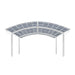 Luxi Living Stormbrace Double Carport- white carport on white background