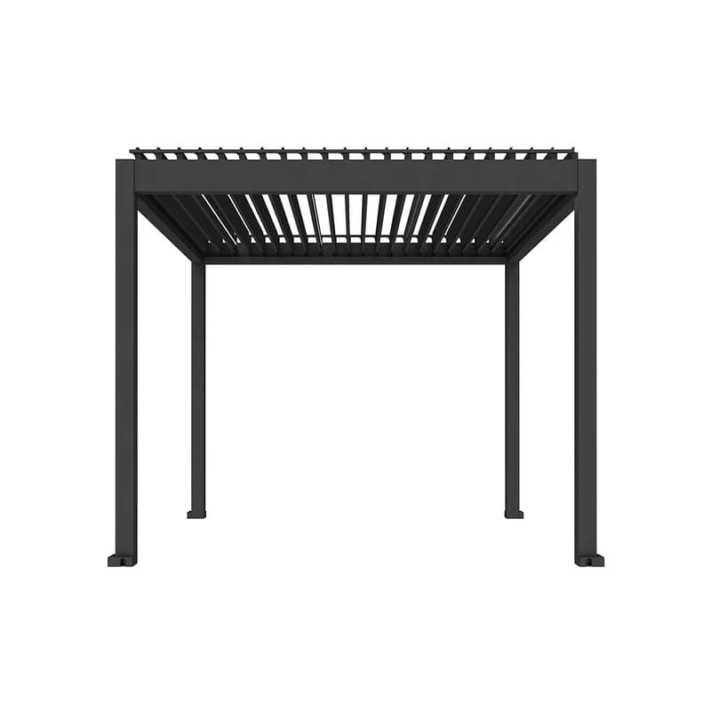 Luxi Living Tasman Motorised Freestanding Louvre Roof Aluminium Pergola - 3x3m opened pergola