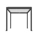 Luxi Living Tasman Motorised Freestanding Louvre Roof Aluminium Pergola - 3x3m charcoal white pergola