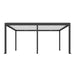 Luxi Living Tasman Motorised Freestanding Louvre Roof Aluminium Pergola - 6x4m charcoal and white pergola