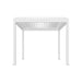 Luxi Living Tasman Motorised Freestanding Louvre Roof Aluminium Pergola - white pergola opened  on white background