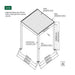 Luxi Living Tasman Motorised Freestanding Louvre Roof Aluminium Pergola - 3x3m description