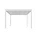 Luxi Living Tasman Motorised Freestanding Louvre Roof Aluminium Pergola - 4x4m white pergola on a white background
