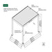Luxi Living Tasman Motorised Freestanding Louvre Roof Aluminium Pergola - 4x3m description
