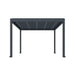 Luxi Living Tasman Motorised Freestanding Louvre Roof Aluminium Pergola - 4x4m charcoal pergola