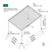 Luxi Living Tasman Motorised Freestanding Louvre Roof Aluminium Pergola - 6x3m description