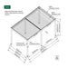 Luxi Living Tasman Motorised Freestanding Louvre Roof Aluminium Pergola - 7x4m description
