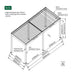 Luxi Living Tasman Motorised Freestanding Louvre Roof Aluminium Pergola - 8x3m description